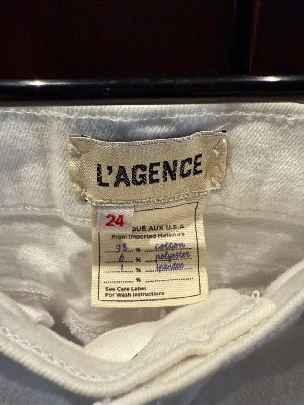 L’agence white cropped jeans size 24 - Picture 4 of 4